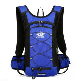 Hydration Pack Backpack; 2L Water Bladder (Color: Blue)