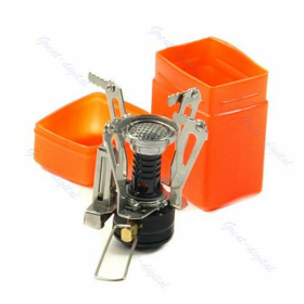 Portable Stoves; Backpacking Stove (Color: Black)