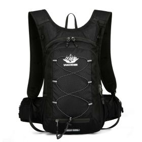 Hydration Pack Backpack; 2L Water Bladder (Color: Black)