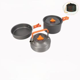 Small Outdoor Camping Cooker (Model: Set Of Pots For 2-4 People)