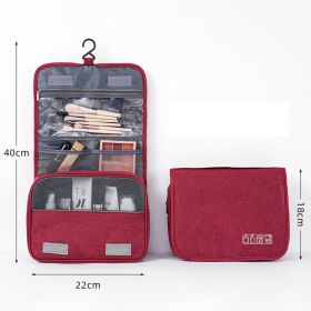 Toiletry Bag Multifunction Cosmetic Bag (Color: Red)