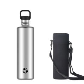 2L Stainless Steel Water Bottle (Color: sliver)