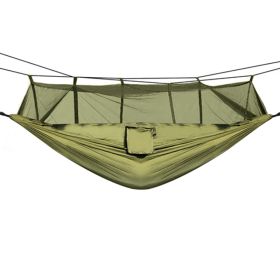 Portable Nylon Swing Hanging Hammock (Type: Hammock, Color: Army Green)