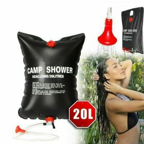 20L Camping Shower Portable Compact Solar Sun (Default: Default)