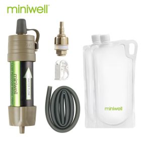 Miniwell L630 Water Filter Survival Kit (Color: Brown)