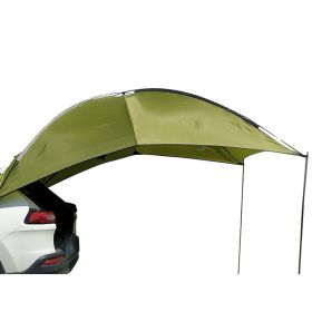 Outdoor Waterproof Tent Awning Durable (Color: Green 280x190cm)