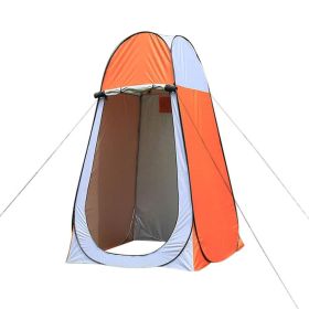 Shower Toilet Camping Pop Up CamouflageTent (Color: Orange)