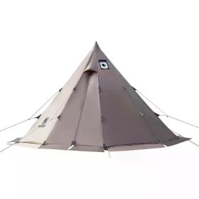 Hot Tent with Stove,4 Season,4-6 Person Tent (Color: Coyote Brown)