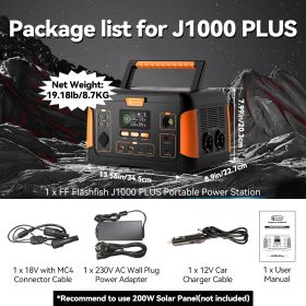 FF Flashfish J1000 PLUS 1000W Portable Power (Color: 230V EU)