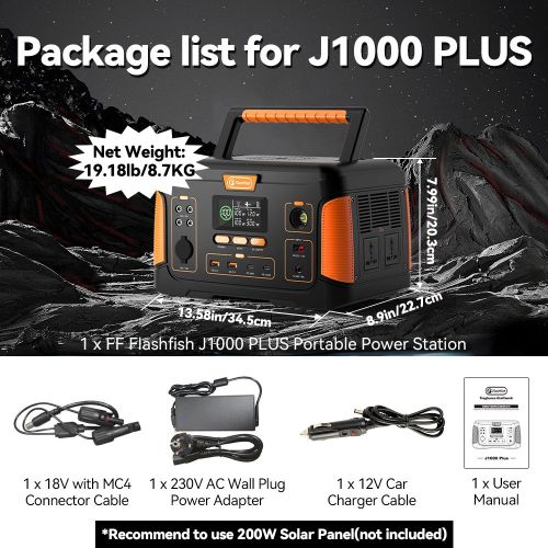 FF Flashfish J1000 PLUS 1000W Portable Power FF Flashfish J1000 PLUS 1000W Portable Power
