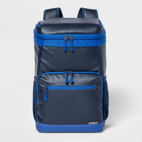 Soft Sided 18qt Backpack Cooler (Color: Navy)