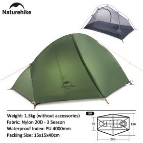 Naturehike Camping Tent 1 Person Ultralight (Color: Green - 1 Person)