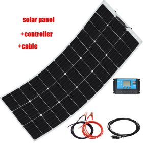 Flexible Solar Panel Sets 18V to 400W (Color: 12V 150W set)