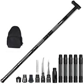 Tactical Trekking Poles; Multi Tool Kit (Color: A SET)