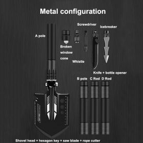 Outdoor Camping Shovel Set For Survival (Color: Shovel A)