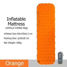 Naturehike Inflatable Mattress; Ultralight (Color: Orange - Only Mat)