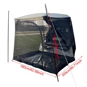 Car Tent Universal Portable Super Light (Color: W without poles)