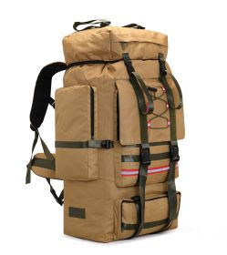 130L Outdoor Extra Large Backpack (Color: Khaki)