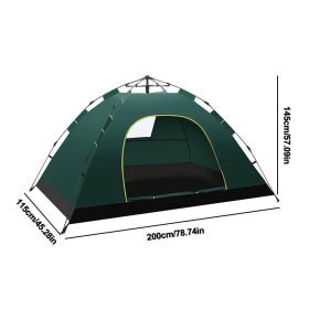 One-touch Tent 1-2 Person Travel Family Sun Shelter (Color: Green)