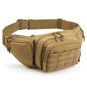 Tactical Fanny Pack For Men Concealed Carry Bag (Color: Khaki)