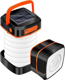 Collapsible Solar Camping Light (Color: Orange)