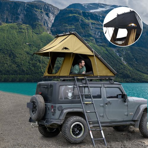 Adventurer Rooftop Tent Hardshell with Luggage Racks Adventurer Rooftop Tent Hardshell with Luggage Racks