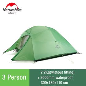 Naturehike Cloud Up Camping Tent (Color: 3 man - Green)