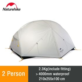 Naturehike Mongar 2 Tent 2 Person Camping Tent (Color: Grey - 20D)