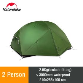 Naturehike Mongar 2 Tent 2 Person Camping Tent (Color: Amry Green - 210T)