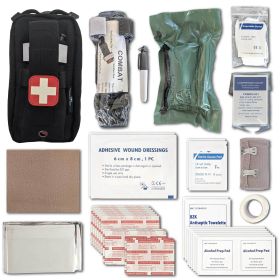 Field First Aid Kit - 44 Piece (Color: Black)