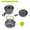 Outdoor set of pots and pans